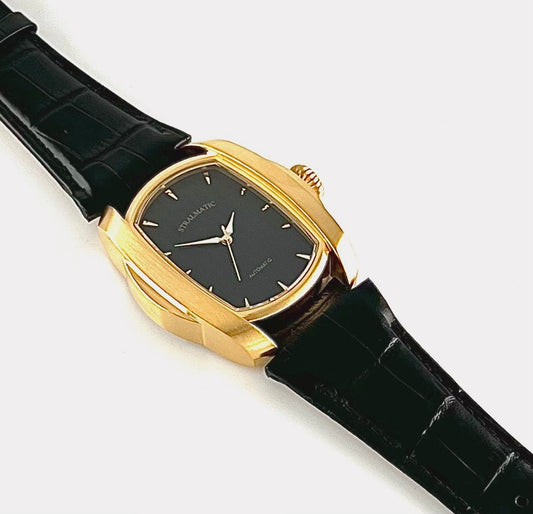 Rügen Tonneau gold-schwarz, Ref. SR-220211