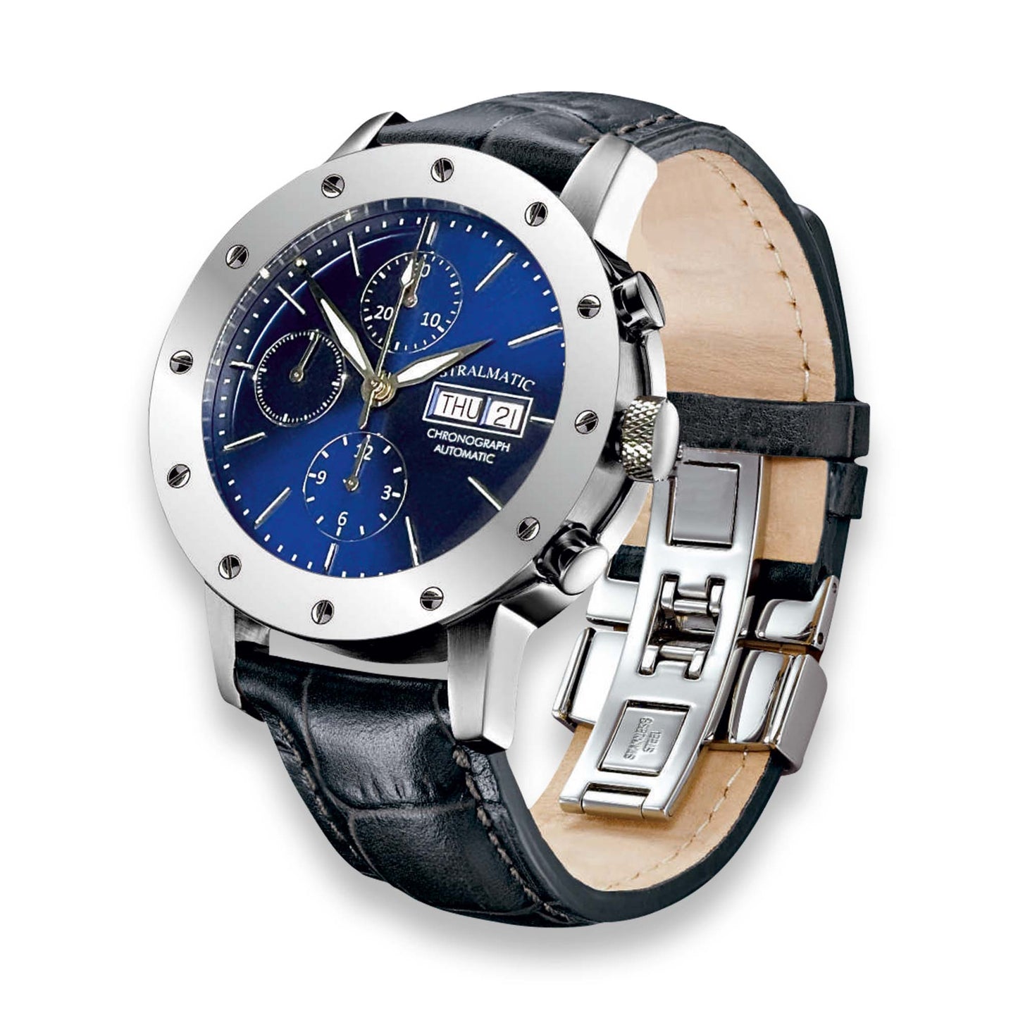 Störtebeker Automatik Chronograph blau, Ref. SB-15303