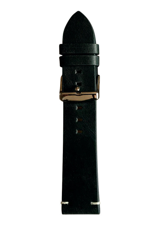 Zubehör „Wienerband“, Lederarmband vom Österreichischen Traditionshersteller RITTER aus Wien, Farbe raven